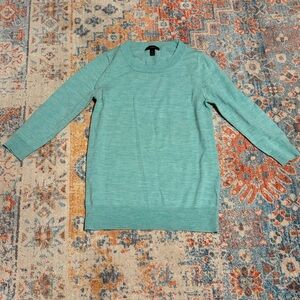 J.Crew merino wool aquamarine Tippi crewneck sweater